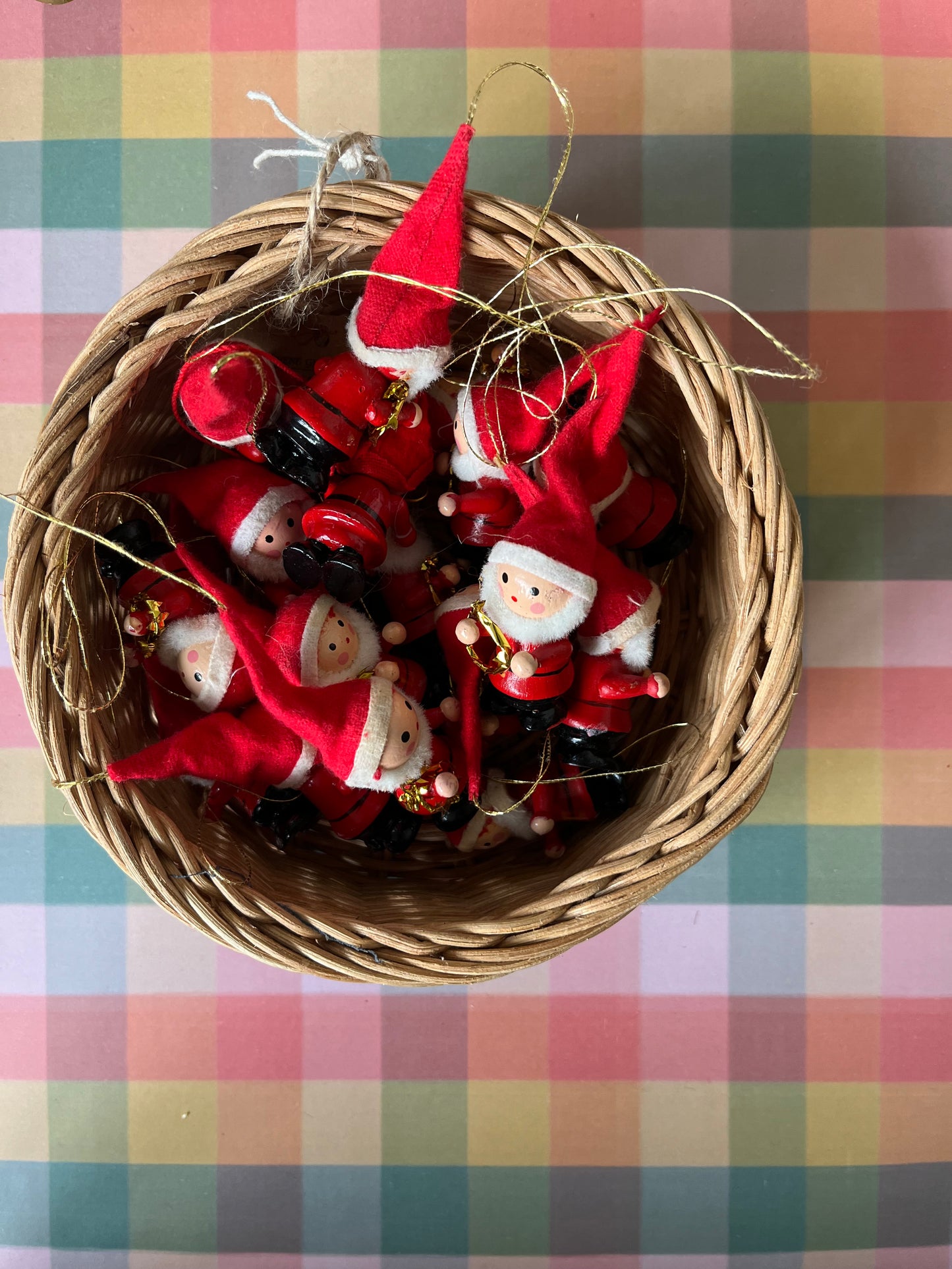 Mini Santa decorations