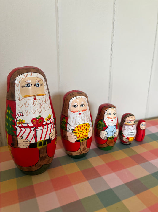 Santa Matryoshka dolls set of 5