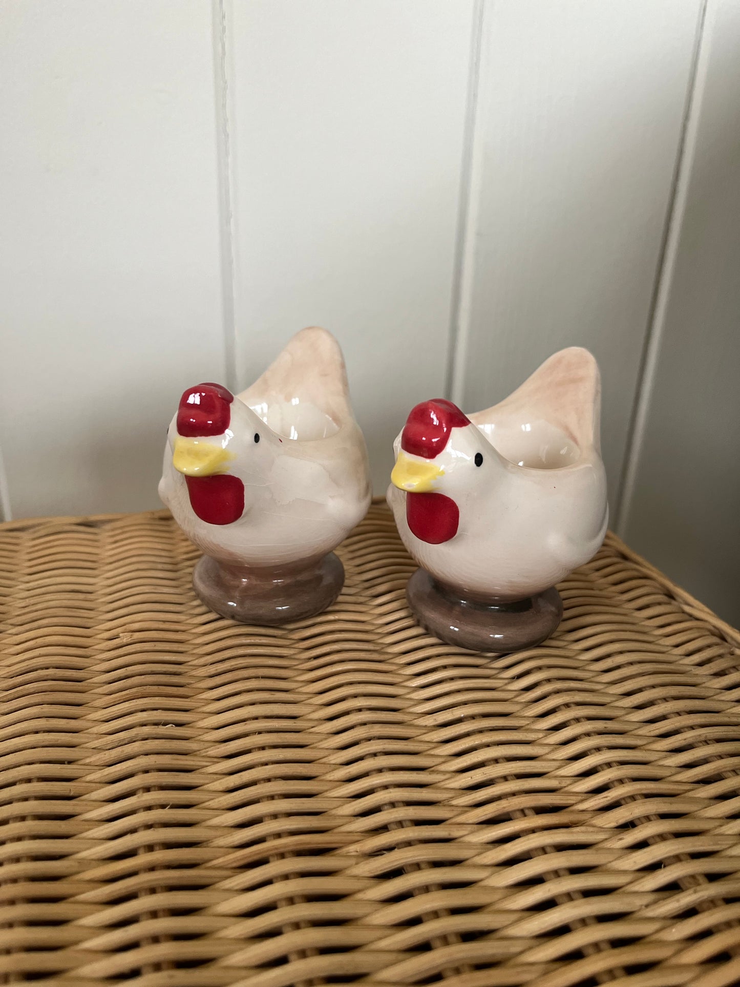 Pair of chicken egg cups