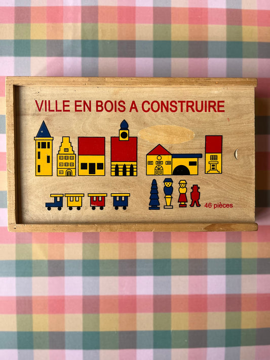 Vintage wooden village