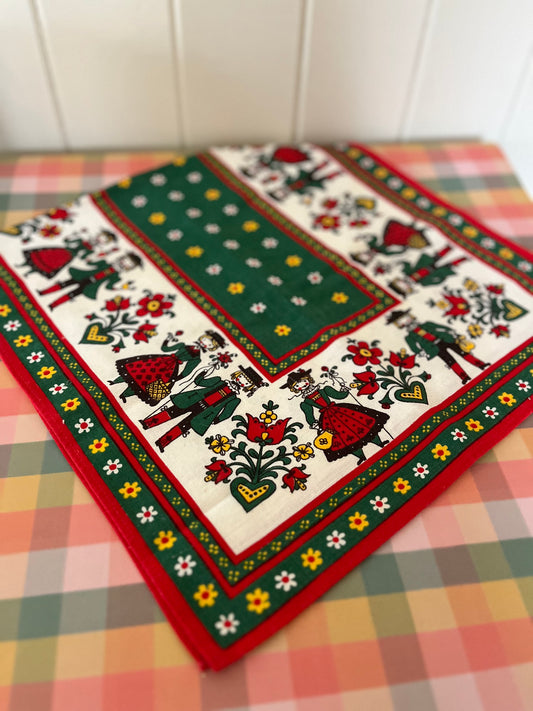 Vintage folk table runner