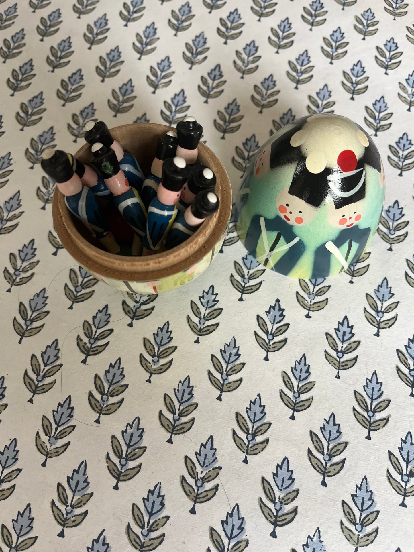 Vintage Tiny Soldier Skittles in an Egg