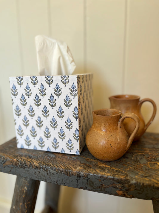 Melody Way Tissue Box Cover - Blue