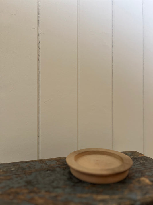 Wooden wine bottle coaster