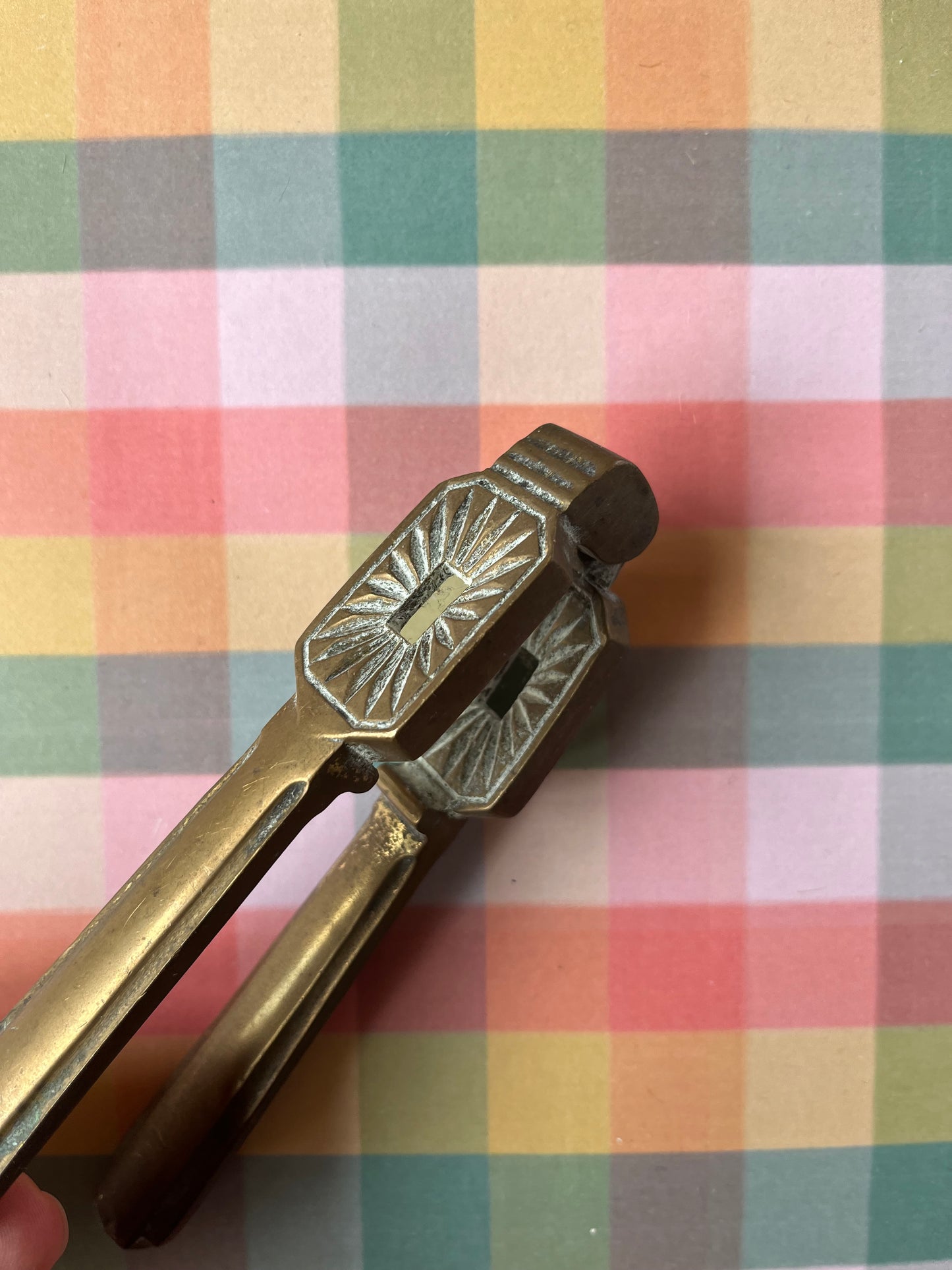 Vintage brass nutcracker