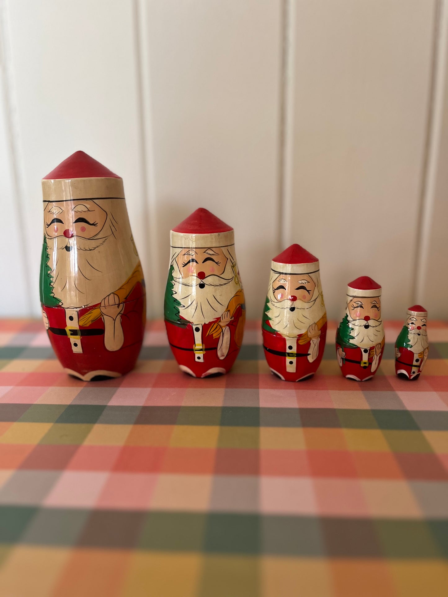 Santa matryoshka dolls set of 5