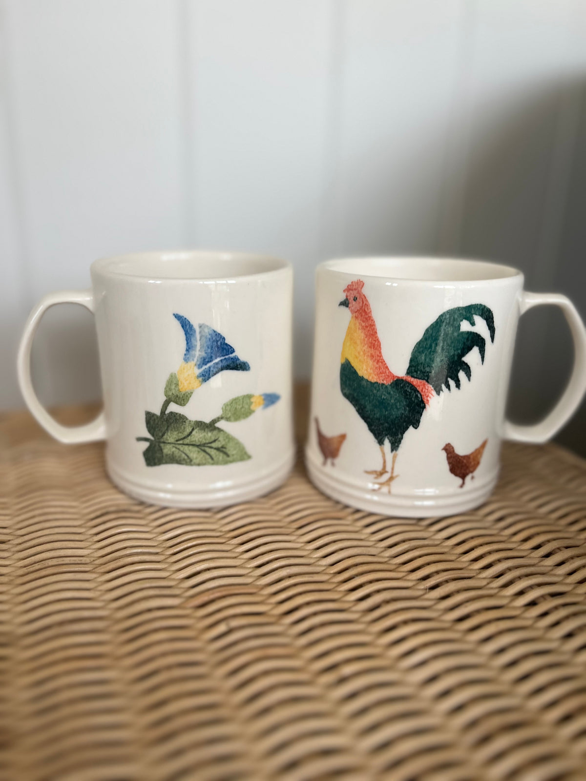Jane and Stephen Baughan Spongeware mugs