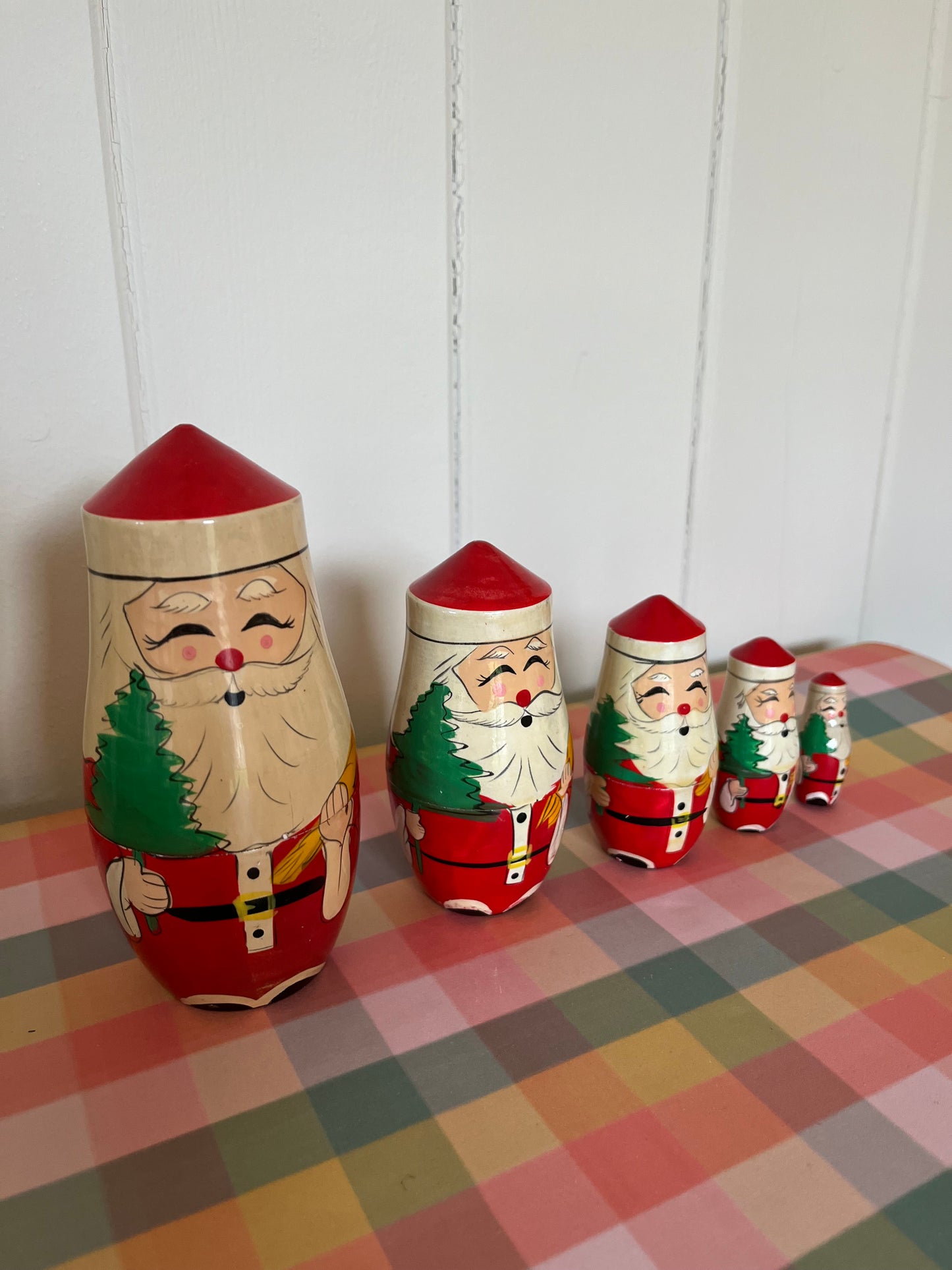 Santa matryoshka dolls set of 5