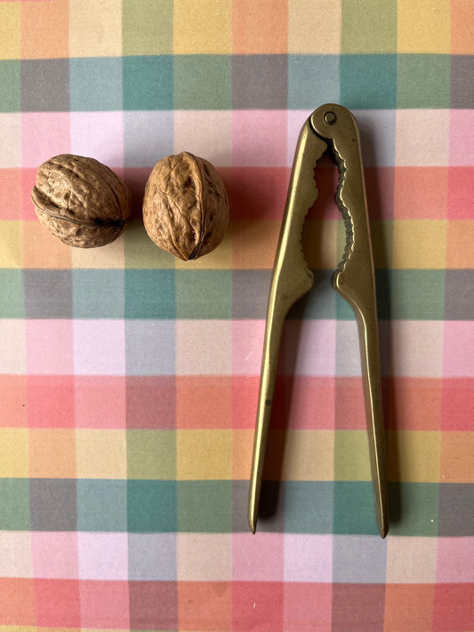 Simple vintage brass nutcracker