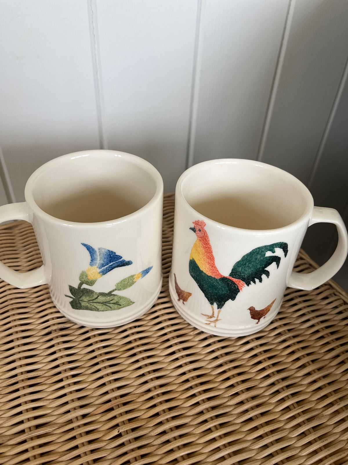 Jane and Stephen Baughan Spongeware mugs