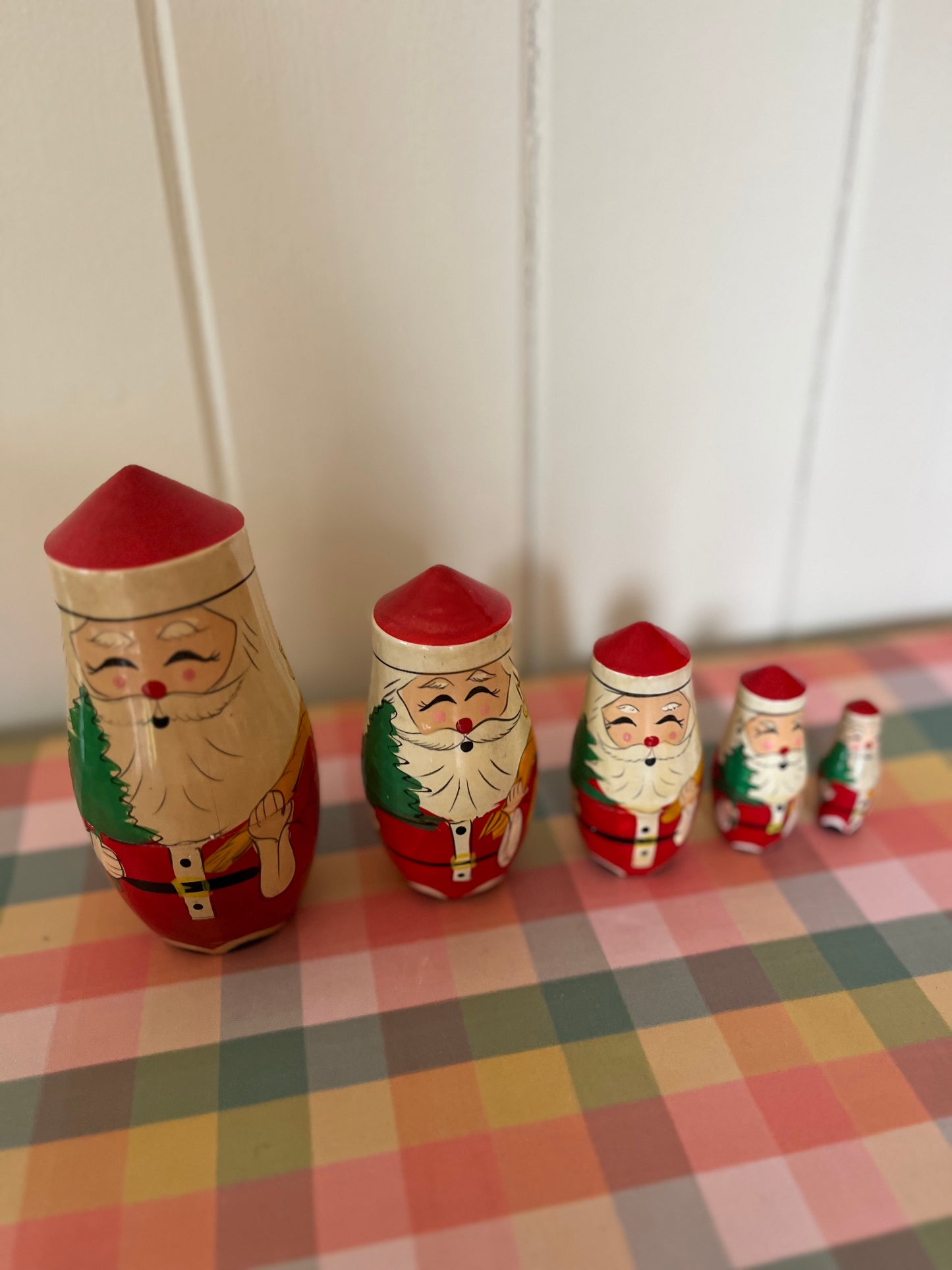 Santa matryoshka dolls set of 5