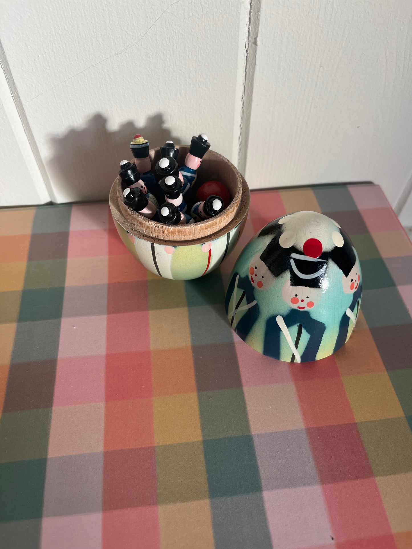 Vintage Tiny Soldier Skittles in an Egg
