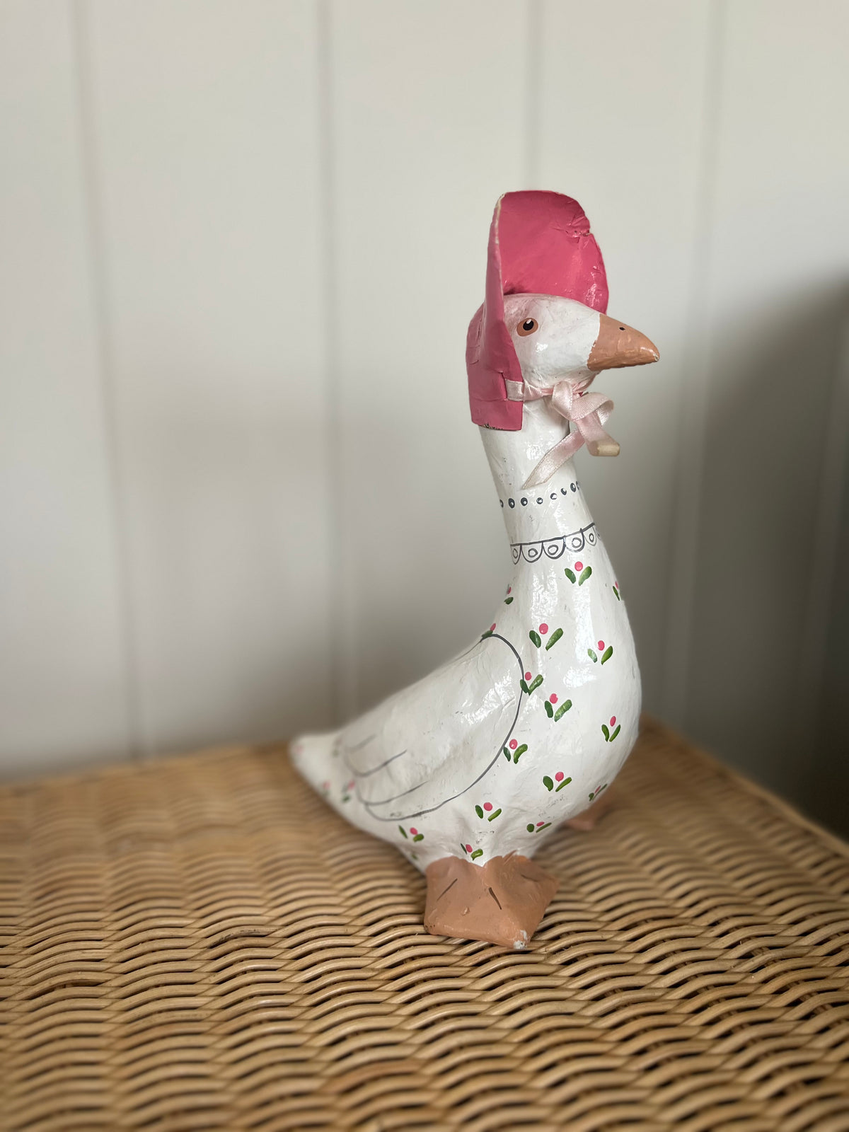 Vintage Papier Maché Mother Duck