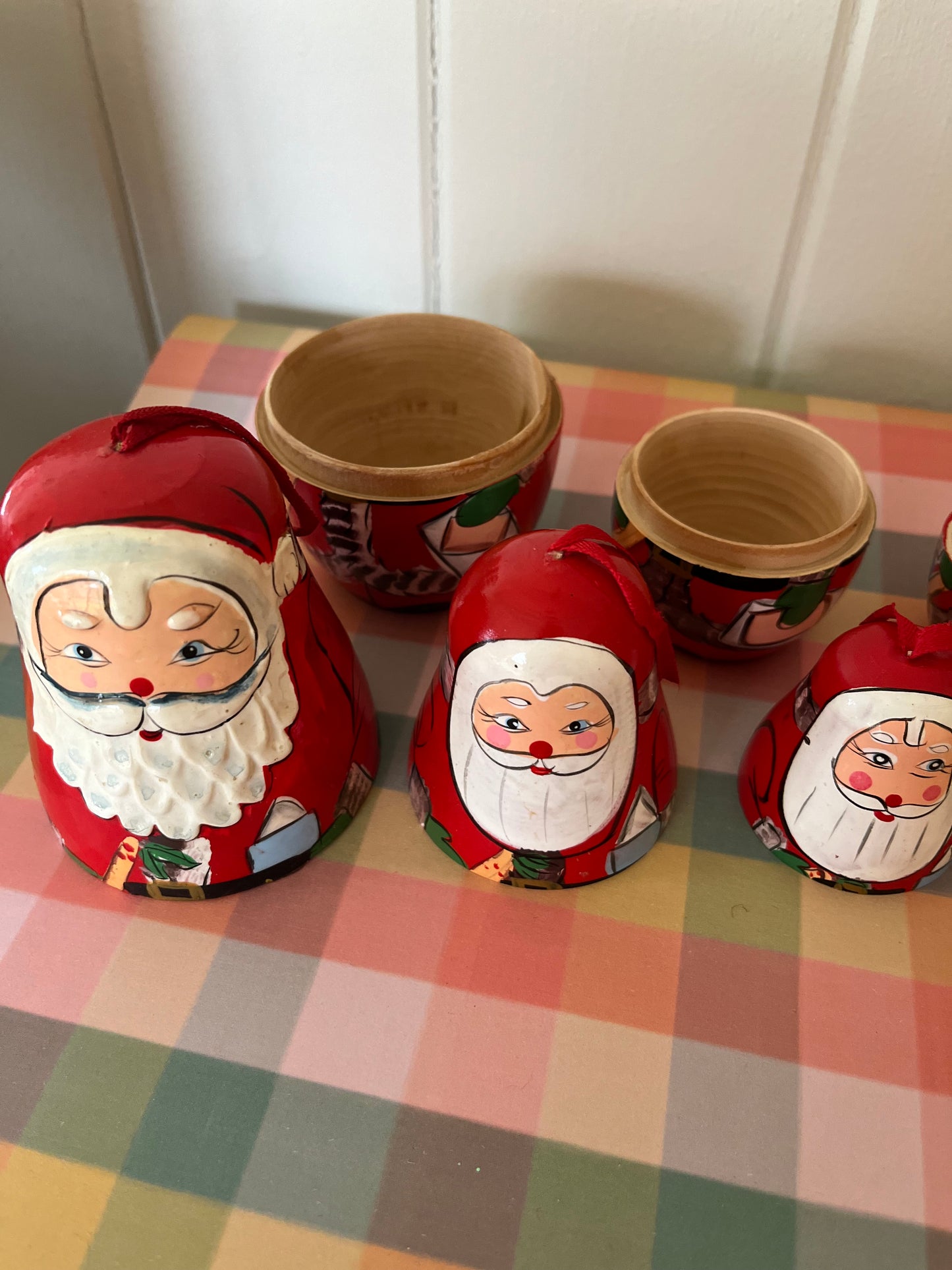 Santa matryoshka dolls (hanging) set of 5