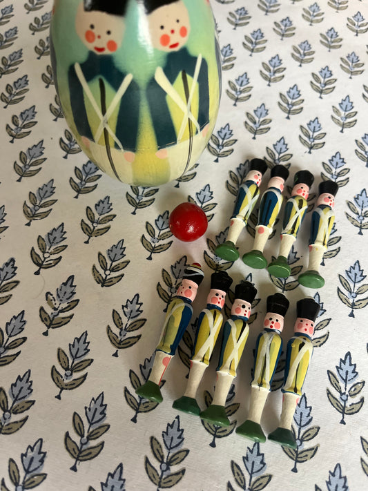 Vintage Tiny Soldier Skittles in an Egg