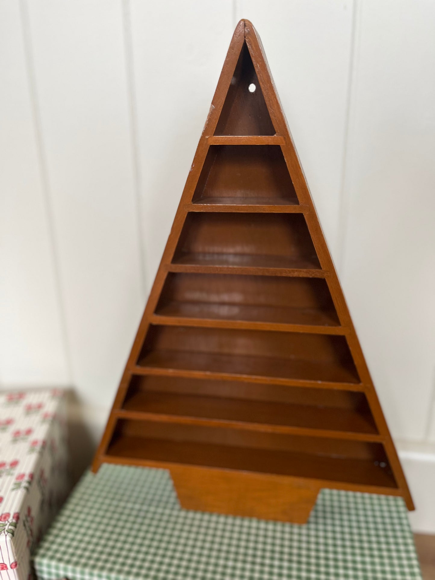 Vintage Christmas Tree display shelf