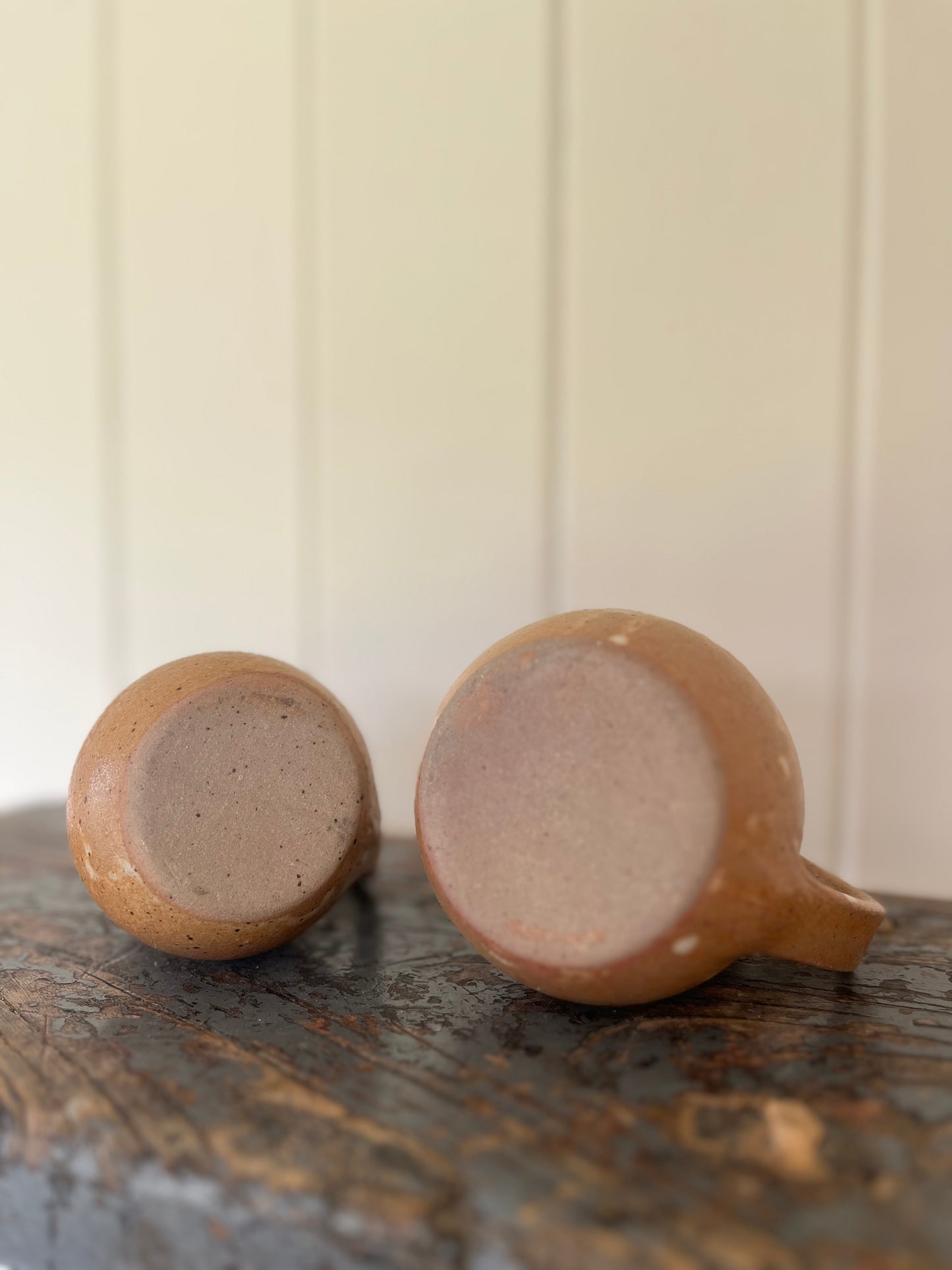 Salt glazed vintage French jug