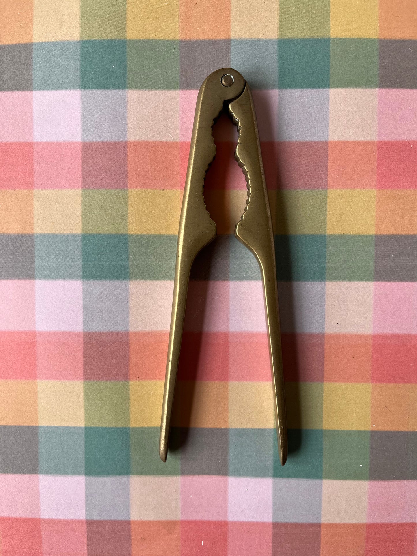 Simple vintage brass nutcracker