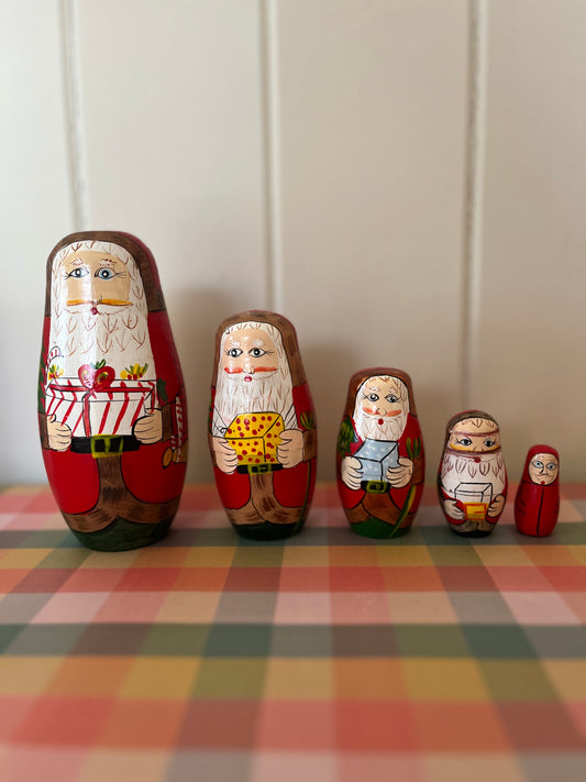 Santa Matryoshka dolls set of 5