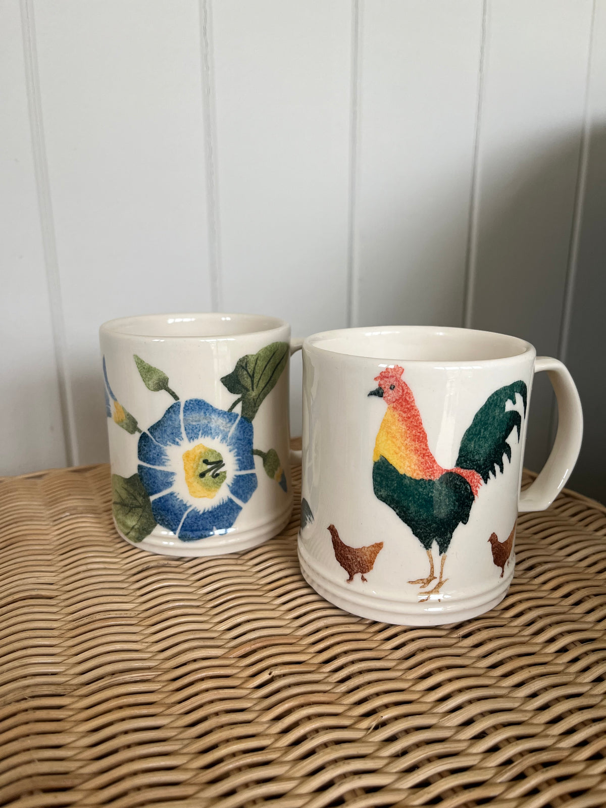 Jane and Stephen Baughan Spongeware mugs