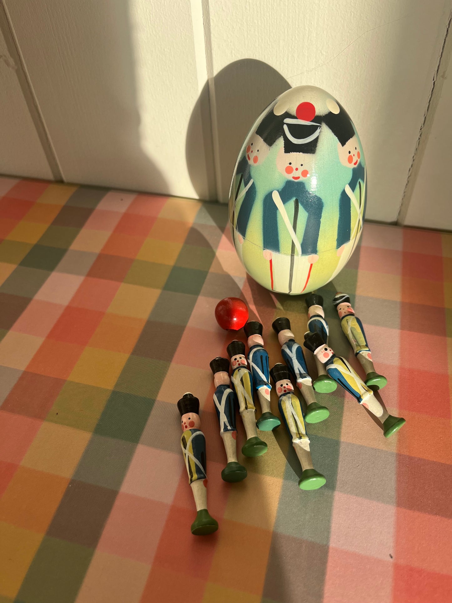 Vintage Tiny Soldier Skittles in an Egg