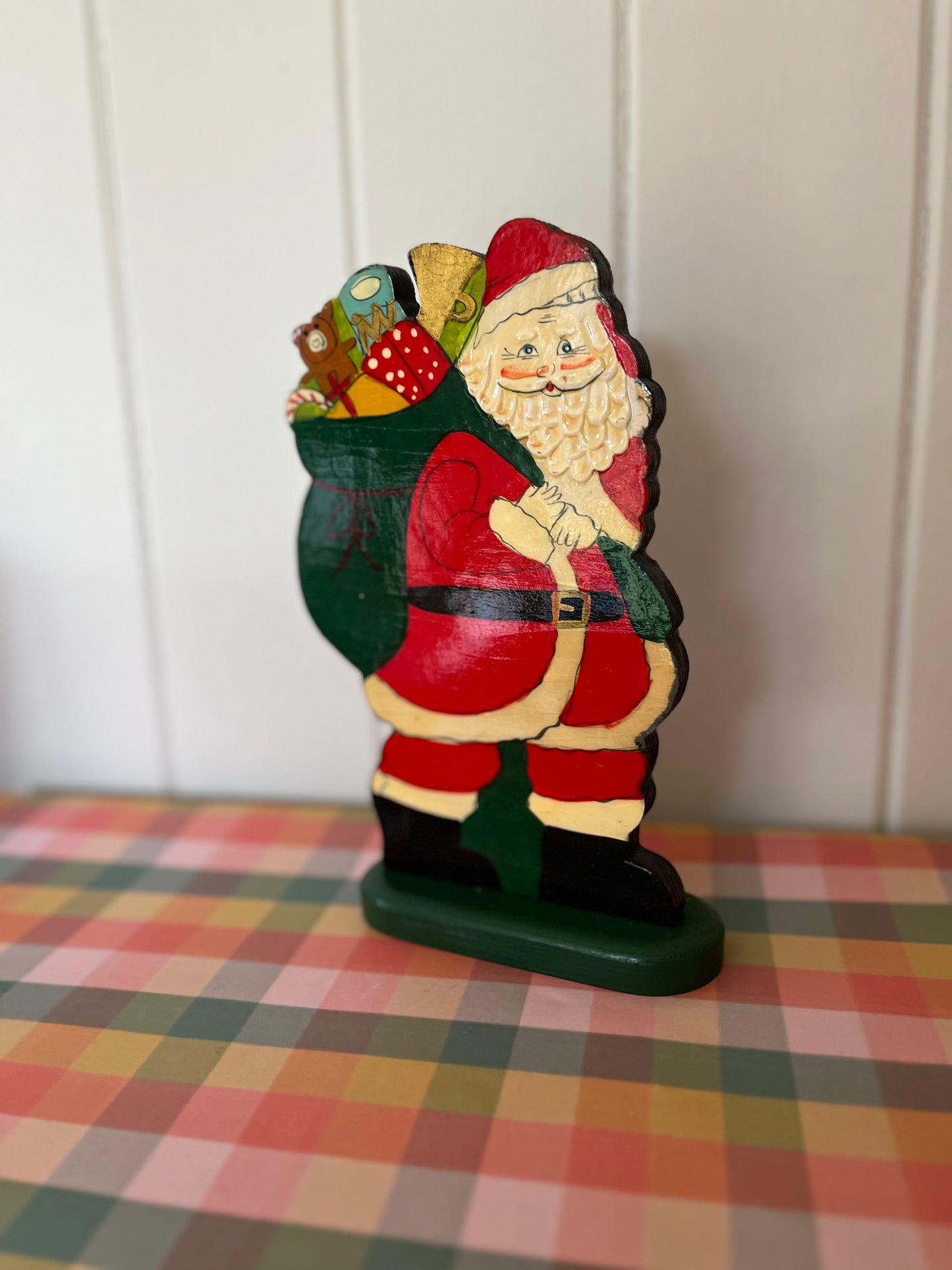 Vintage decorative standing Santa
