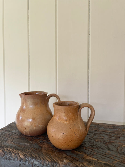 Salt glazed vintage French jug