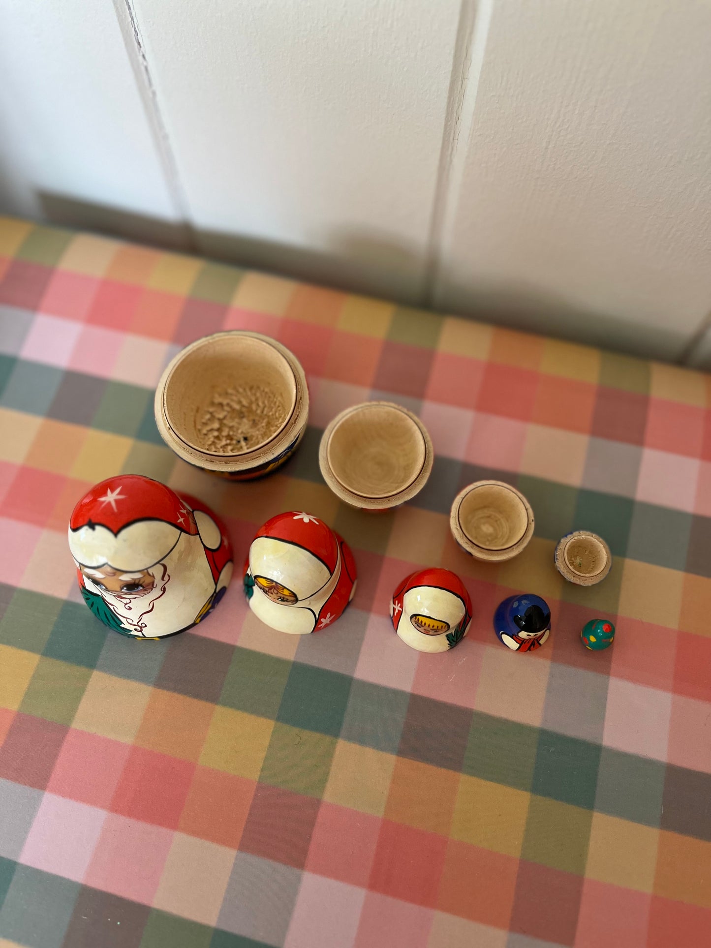 Santa & Mrs Claus Matryoshka dolls set of 5