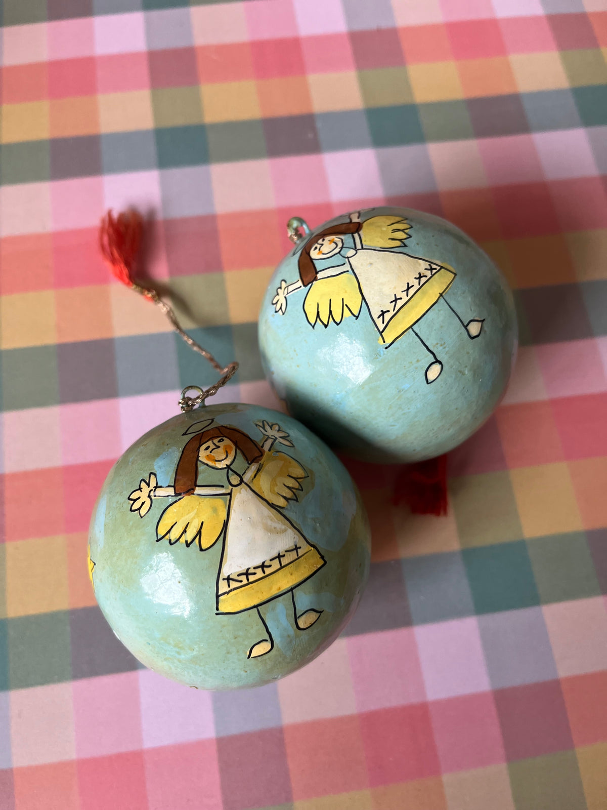 Papier Mache Baubles