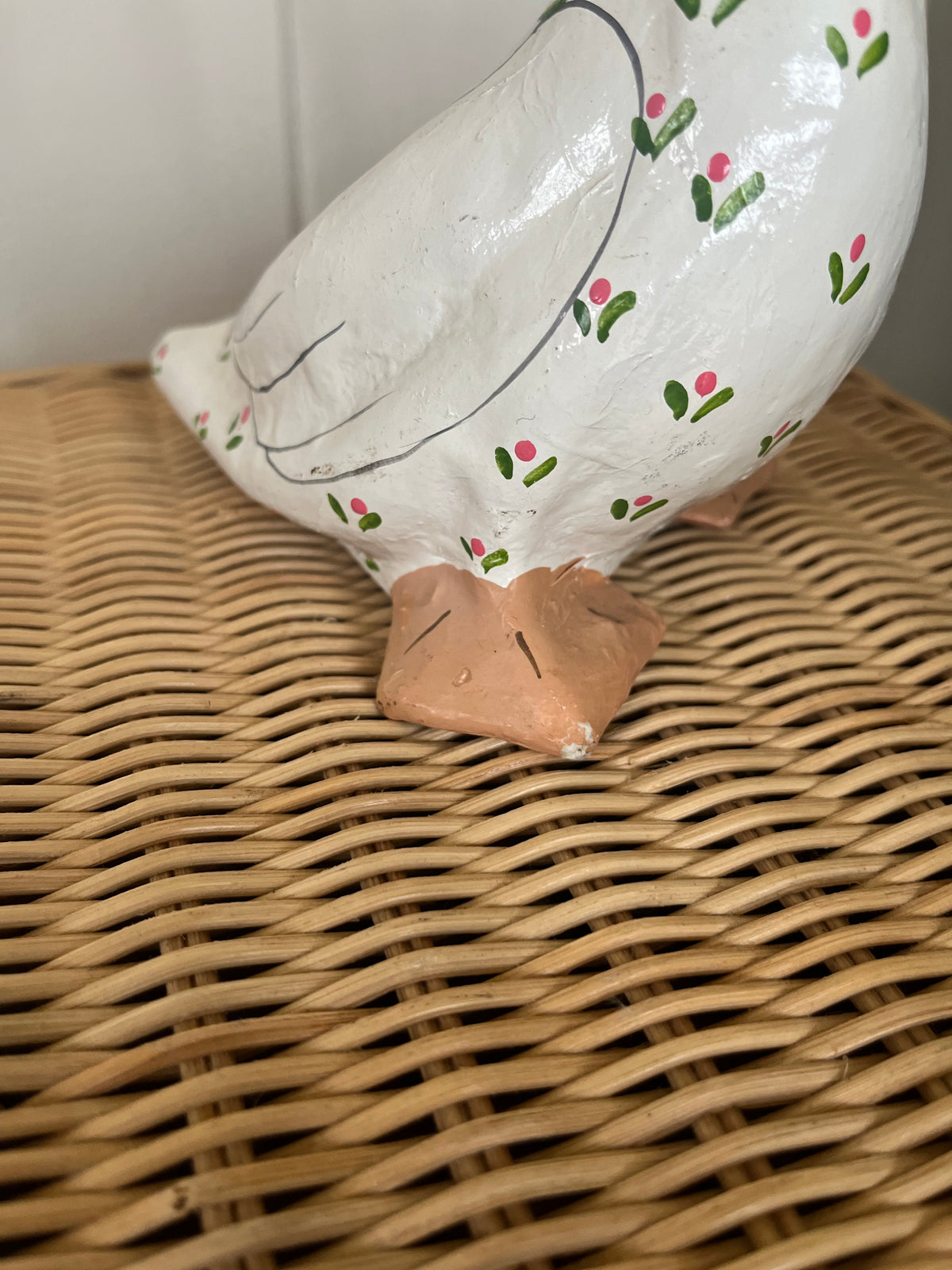 Vintage Papier Maché Mother Duck