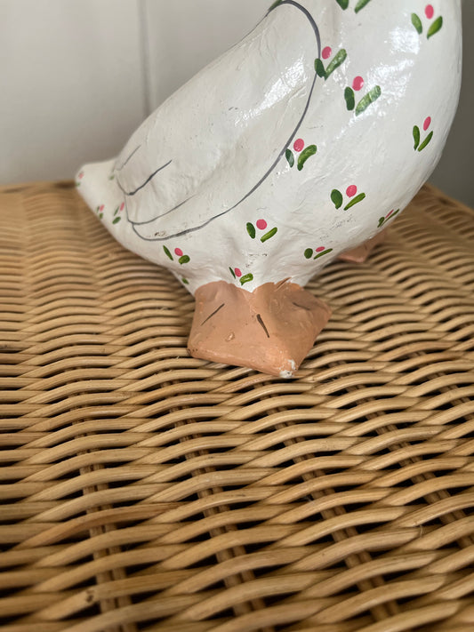 Vintage Papier Maché Mother Duck