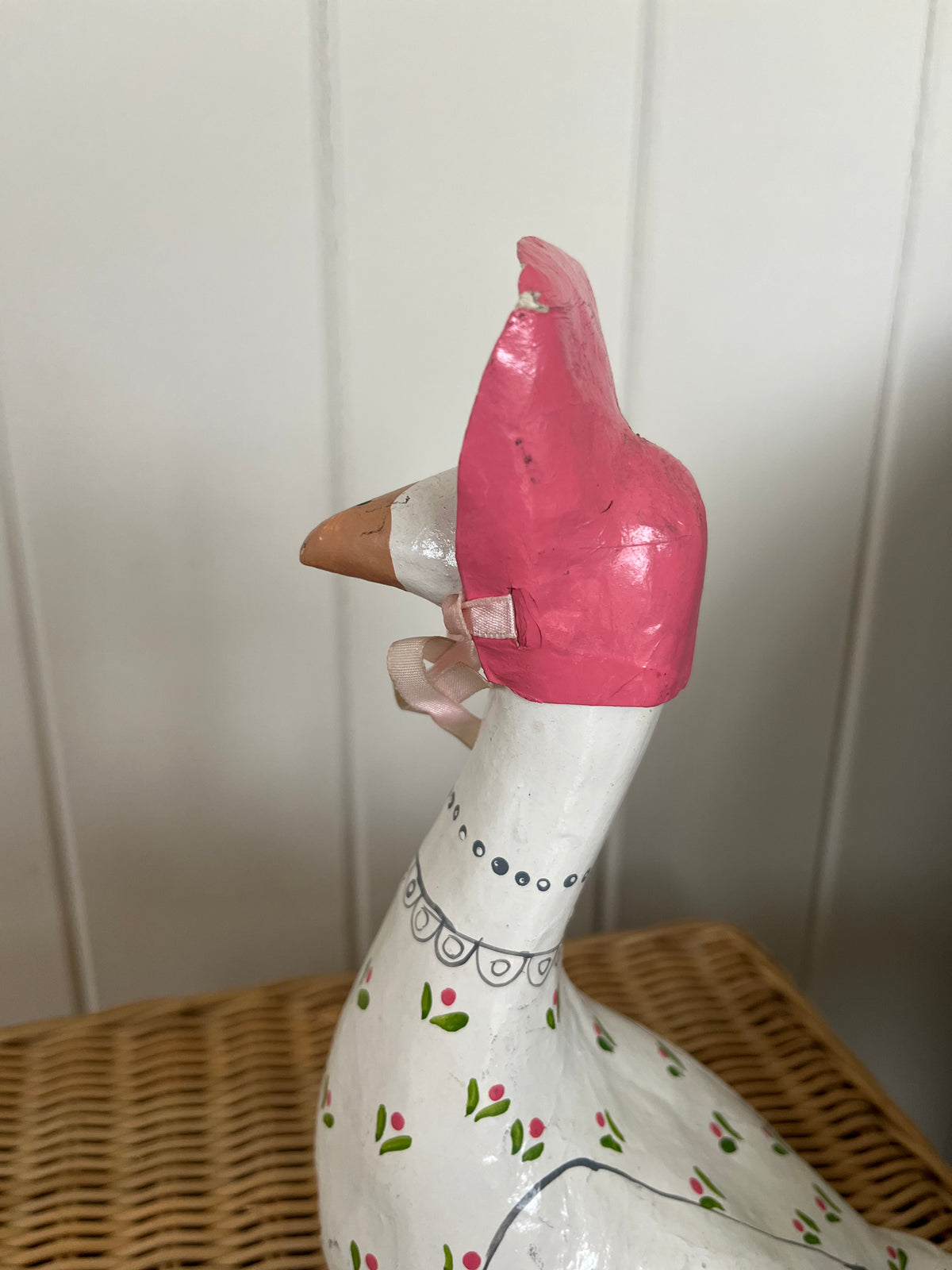 Vintage Papier Maché Mother Duck
