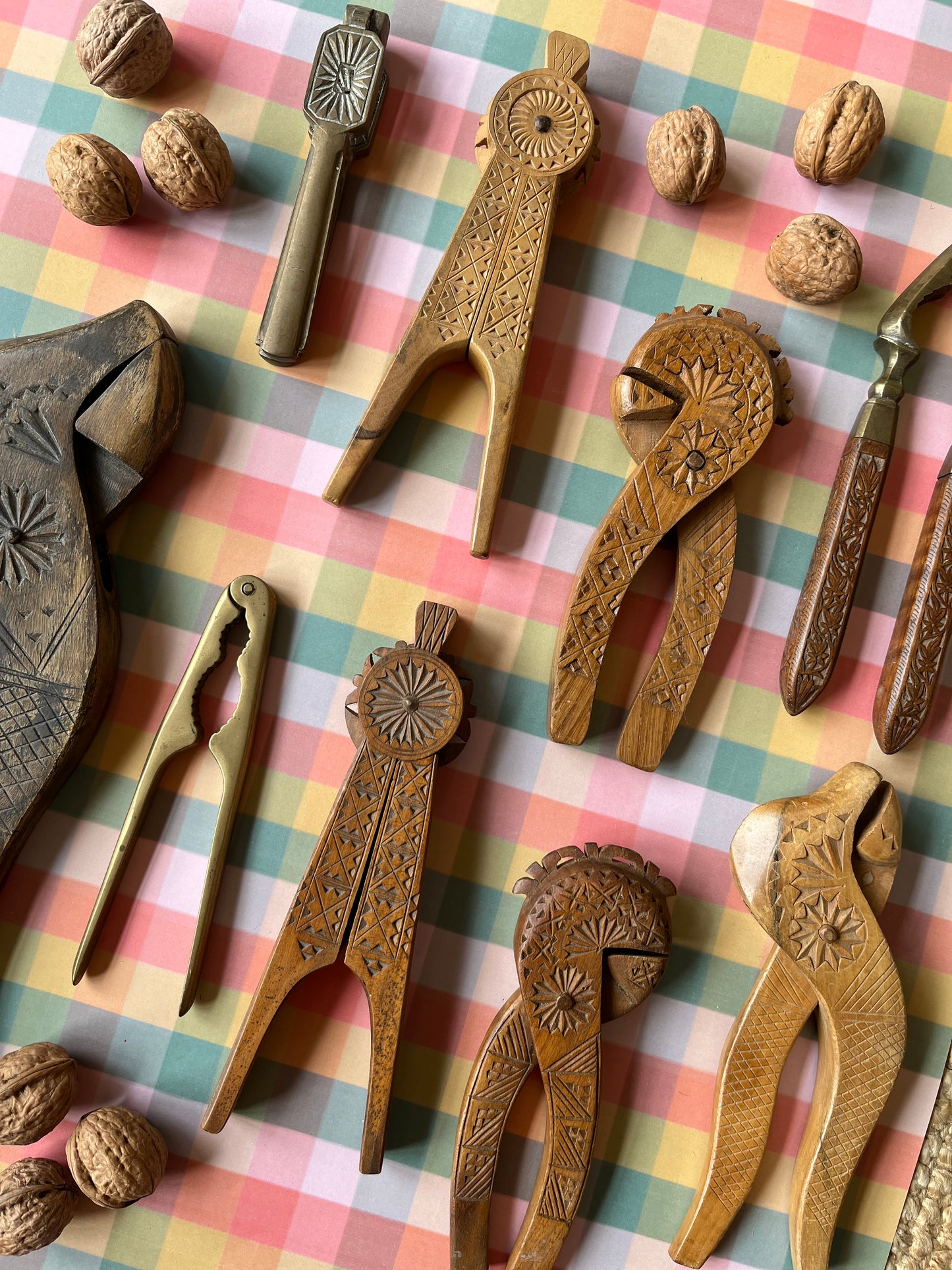 Vintage wooden nutcrackers