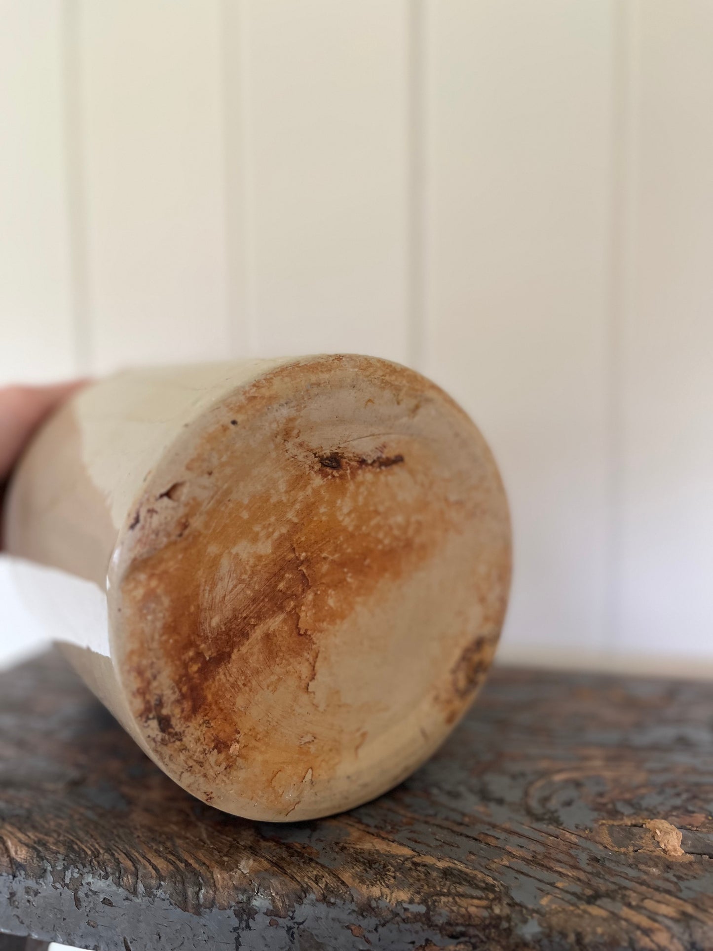 Vintage stoneware crock pot