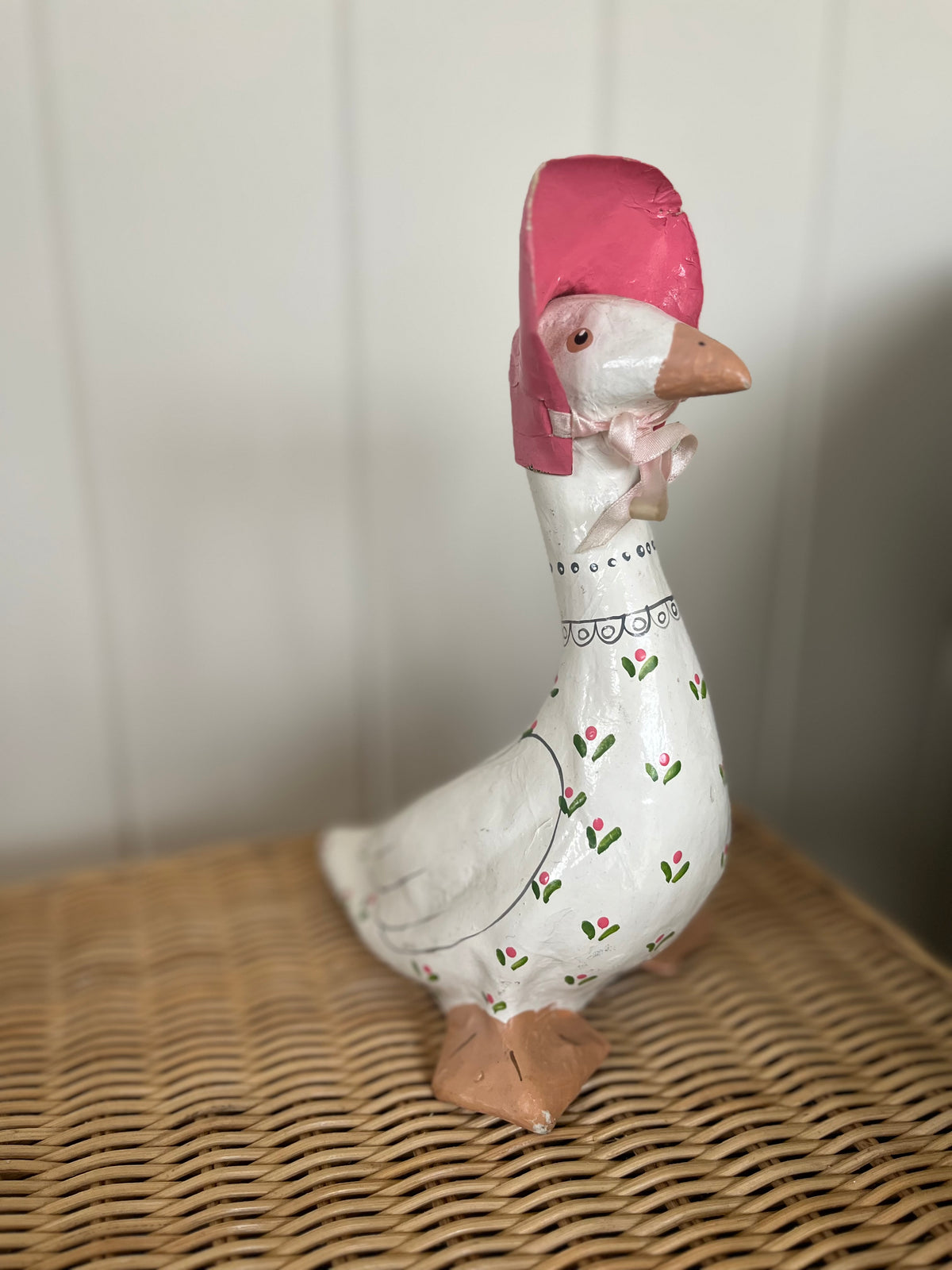 Vintage Papier Maché Mother Duck