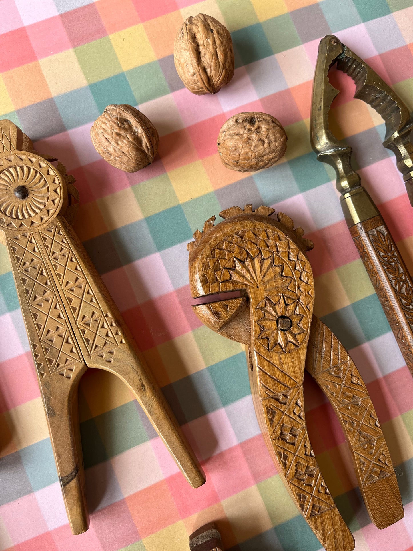 Vintage wooden nutcrackers