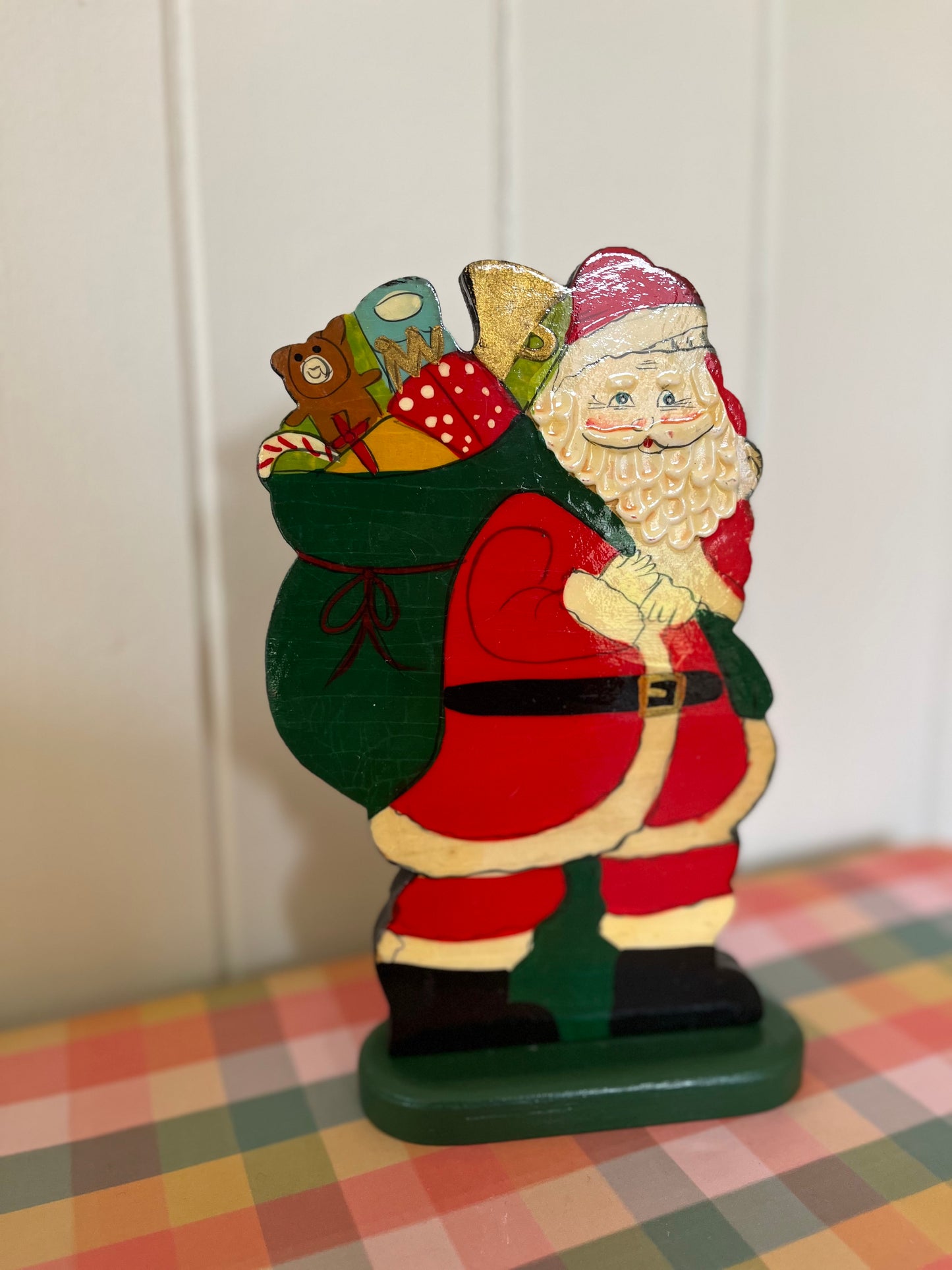 Vintage decorative standing Santa