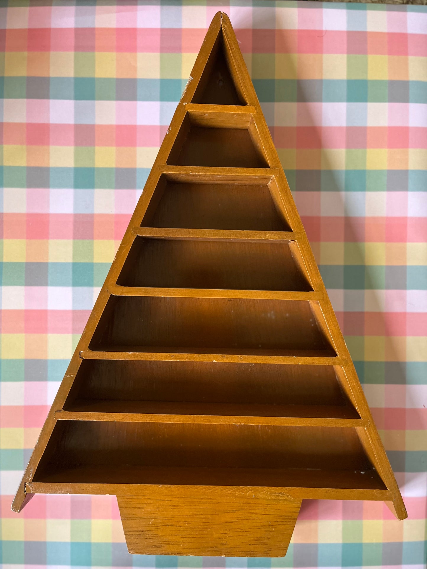 Vintage Christmas Tree display shelf