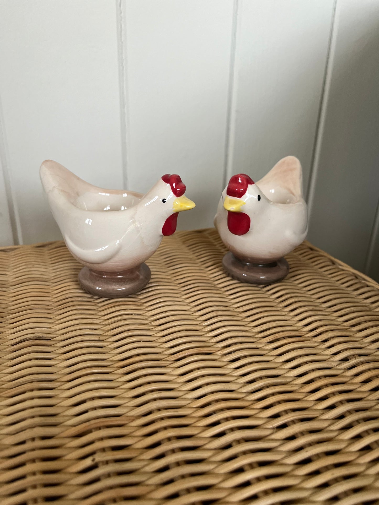 Pair of chicken egg cups