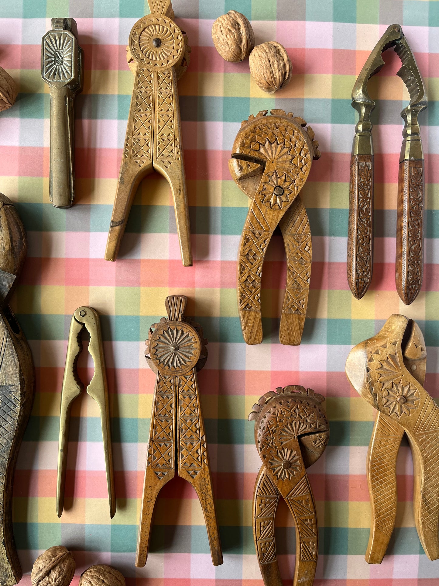 Vintage wooden nutcrackers