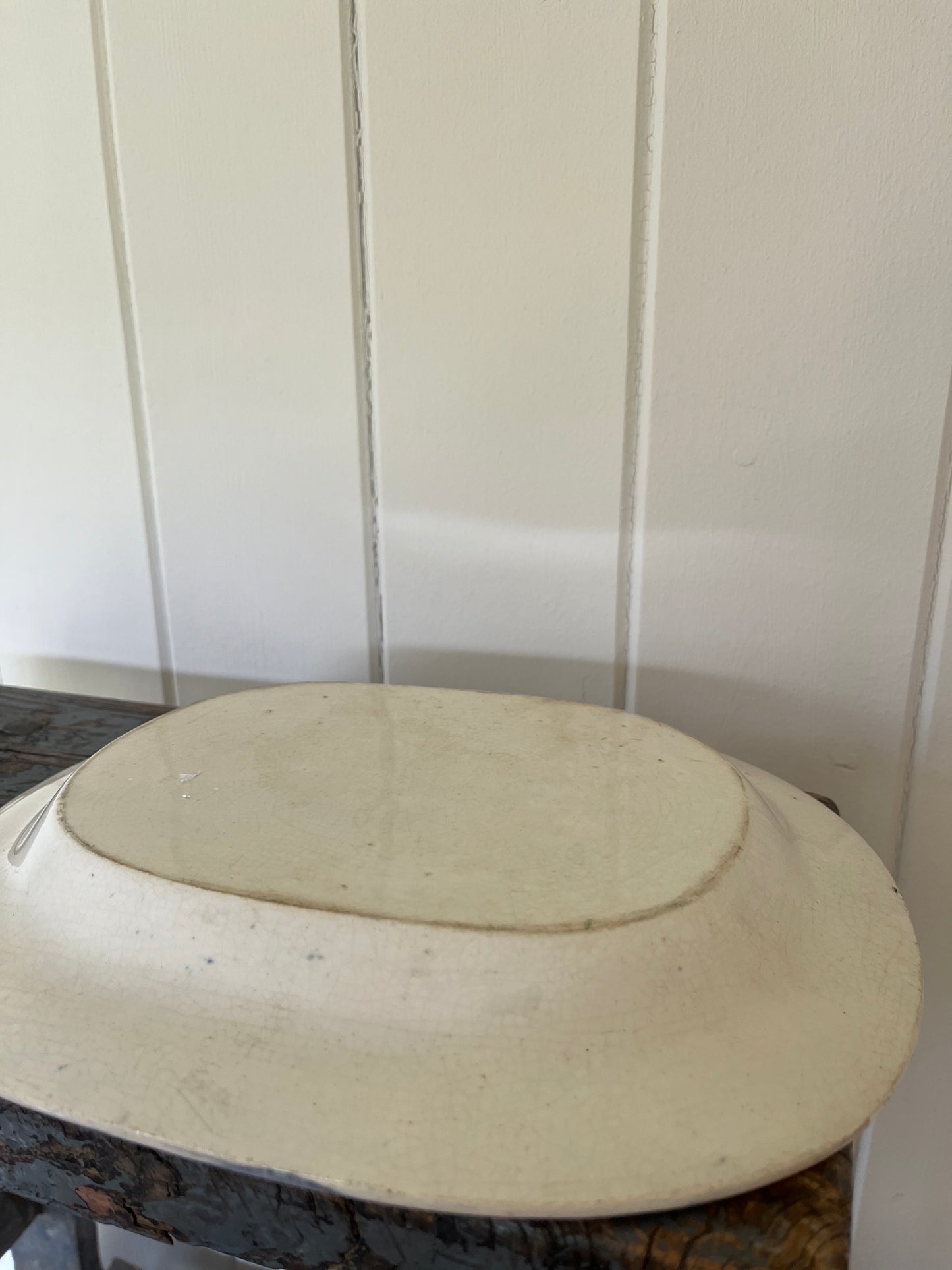 Antique transferware serving plate