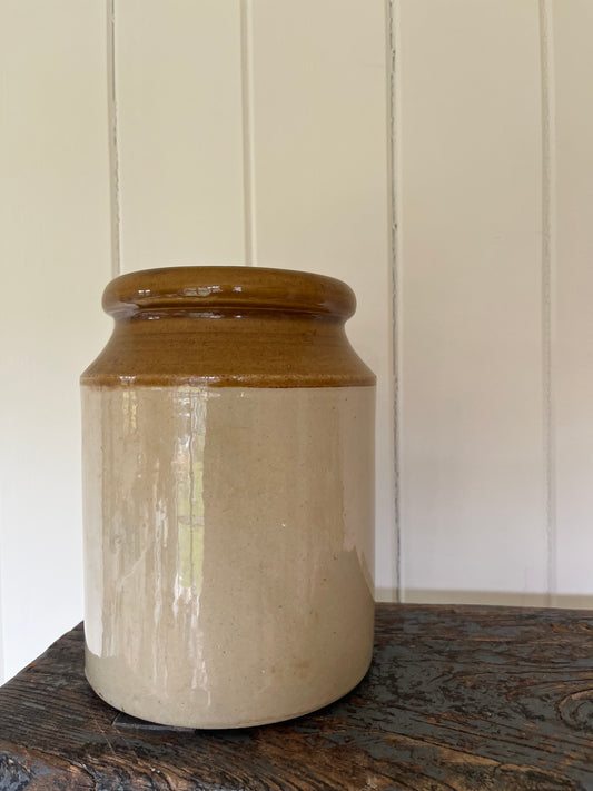 Vintage stoneware crock pot