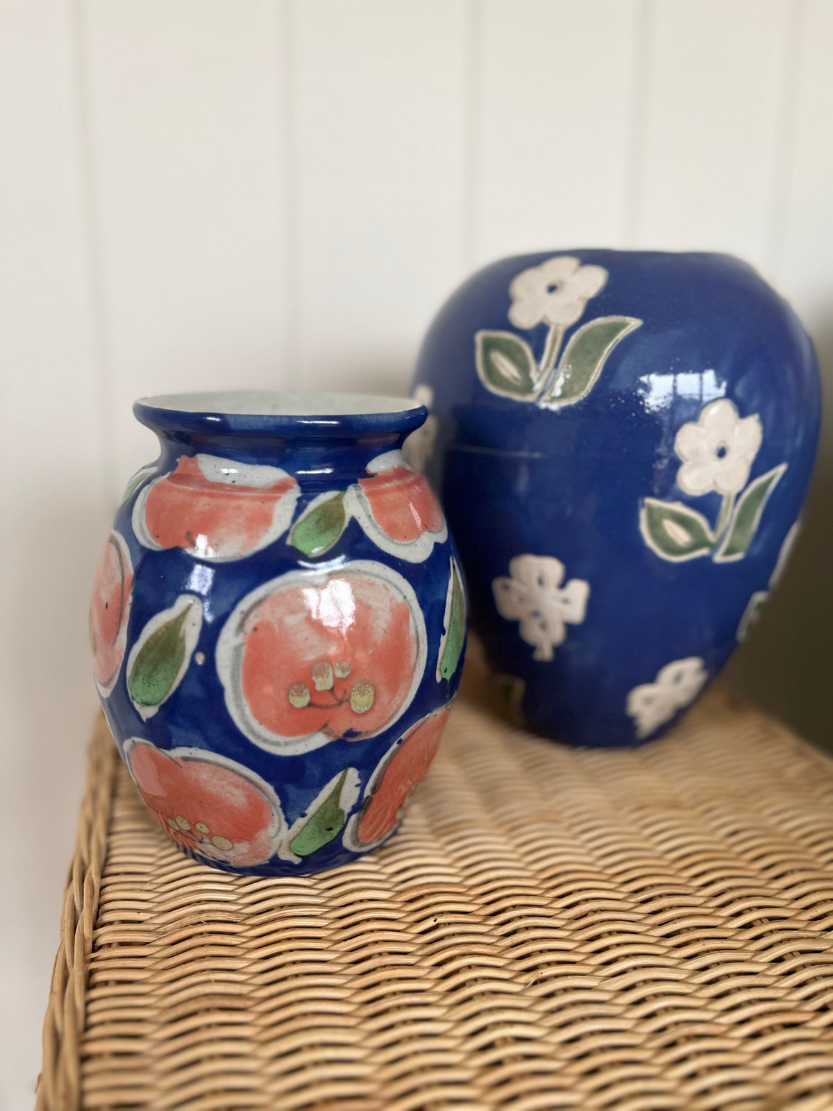 Vintage floral vase