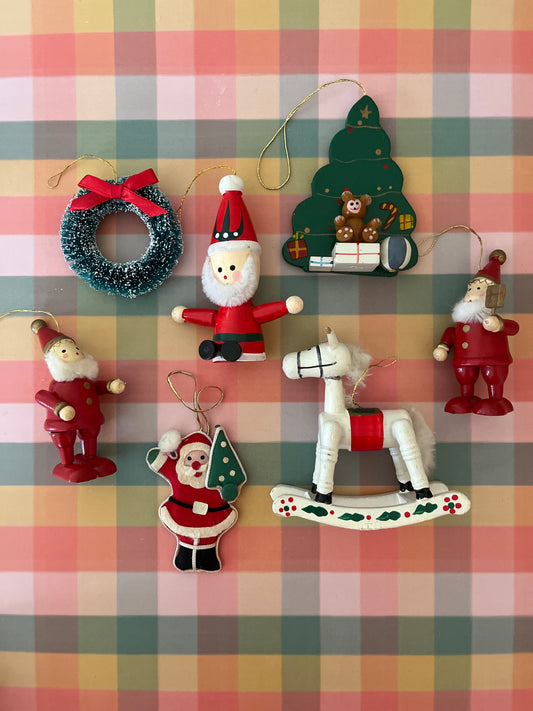 Vintage Christmas tree decorations
