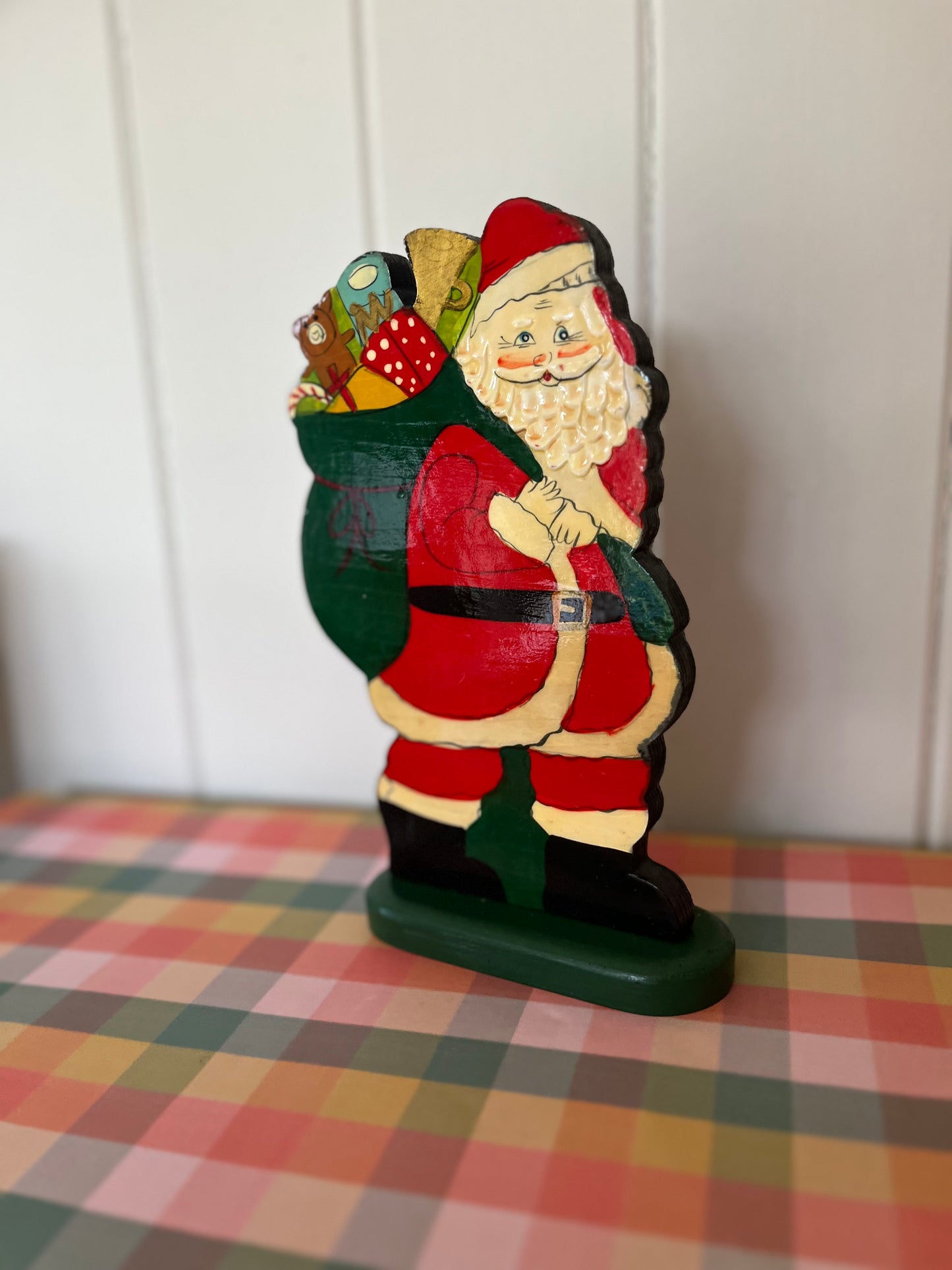 Vintage decorative standing Santa