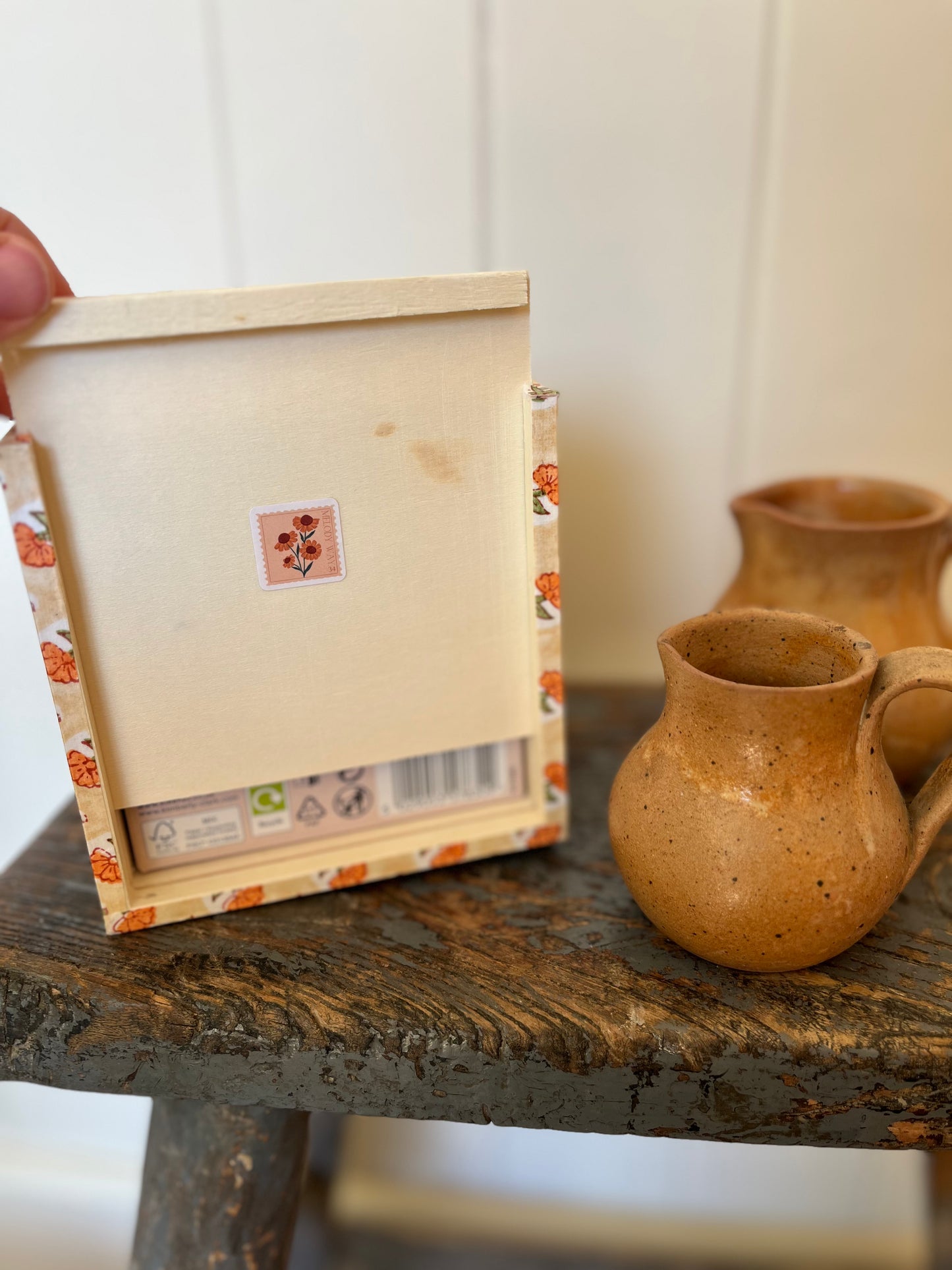 Melody Way Tissue Box Cover - Peach