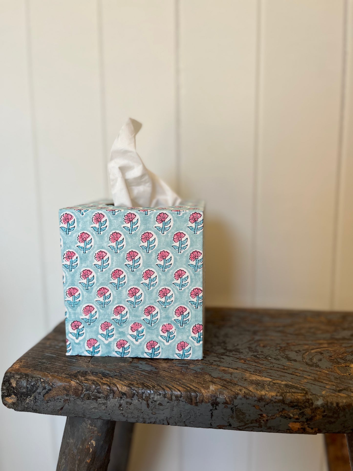 Melody Way Tissue Box Holder - Butti light blue