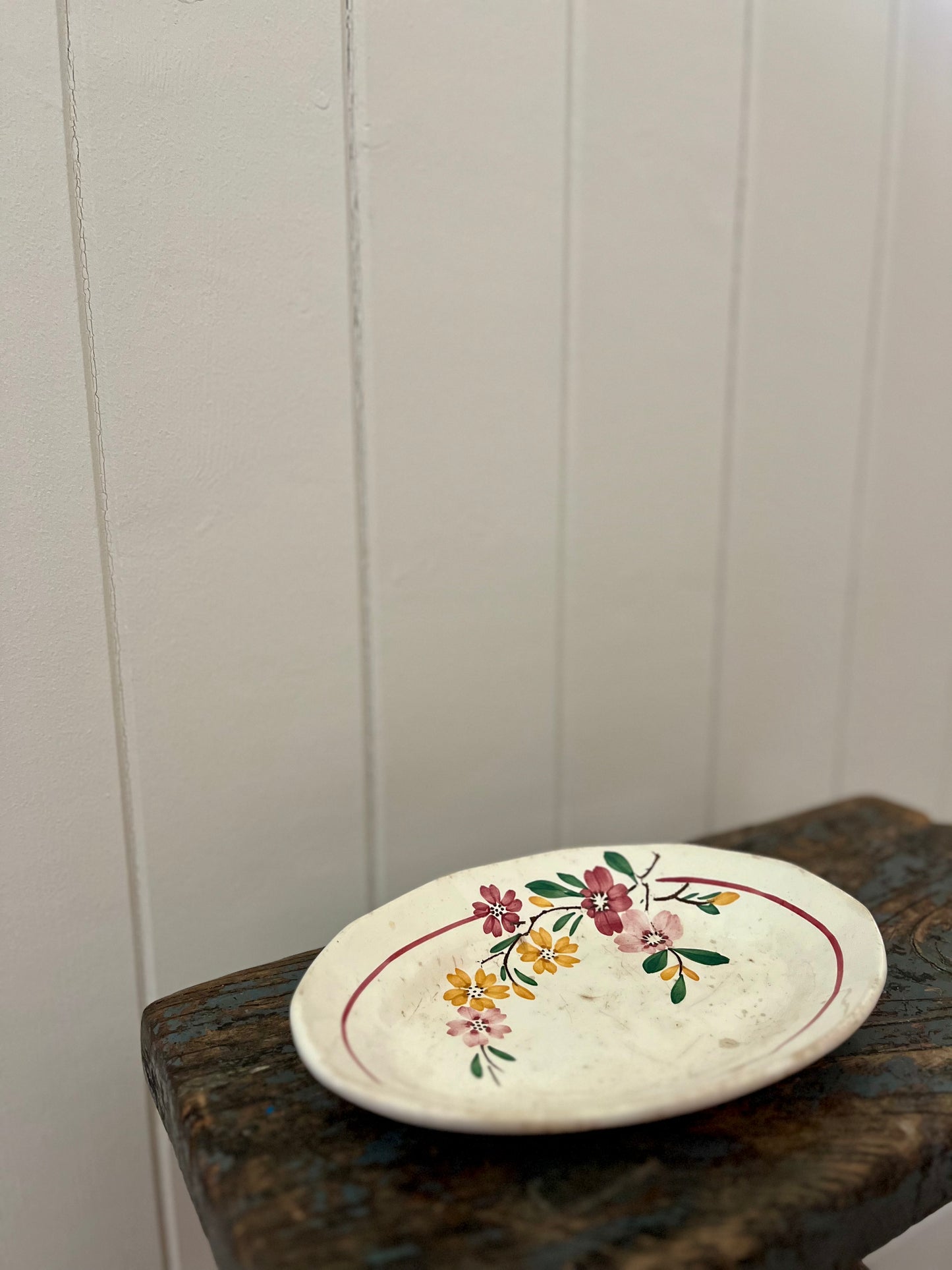 Vintage French Sarregemines oval dish