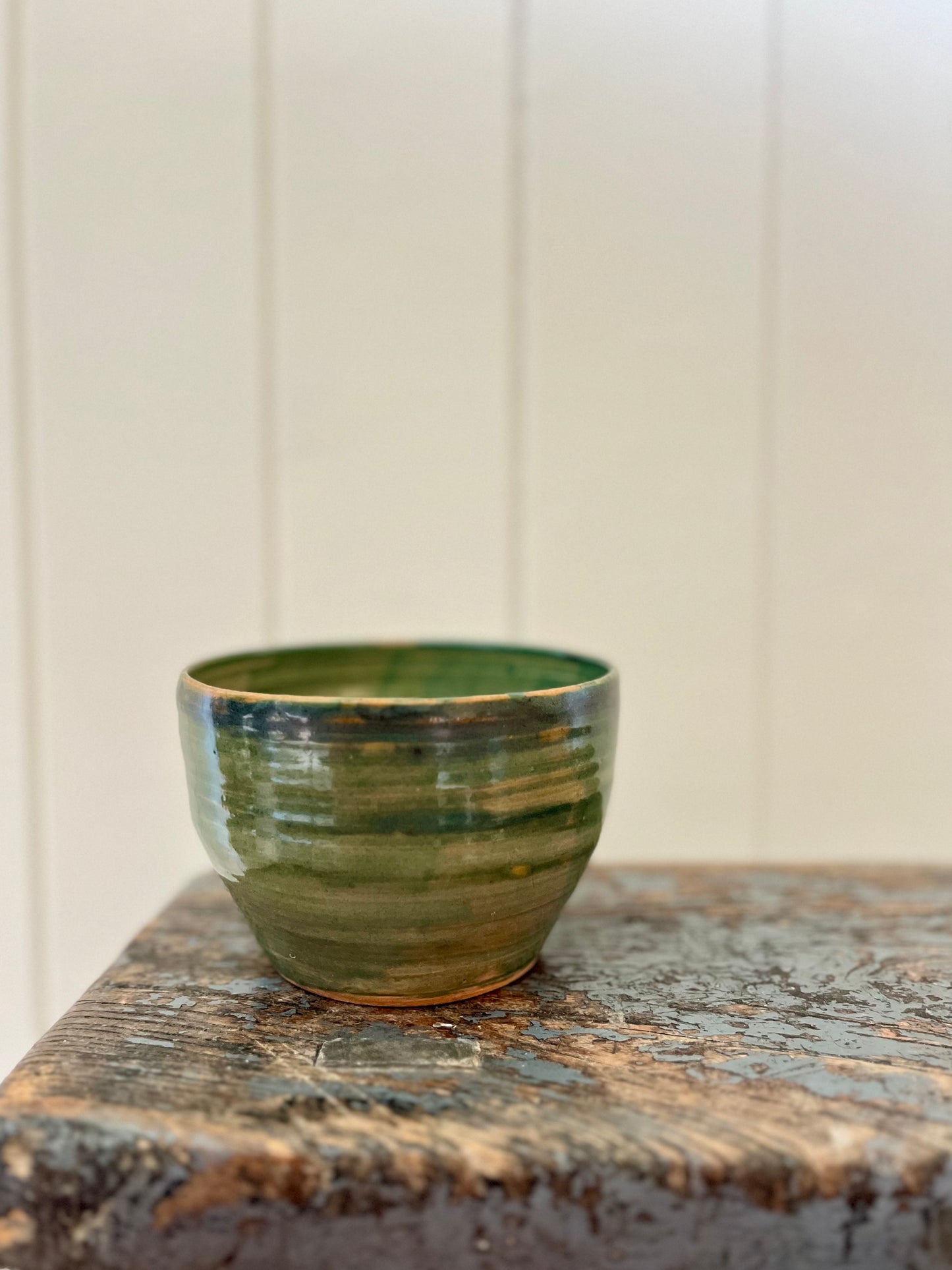 Green hand-thrown nibbles bowl