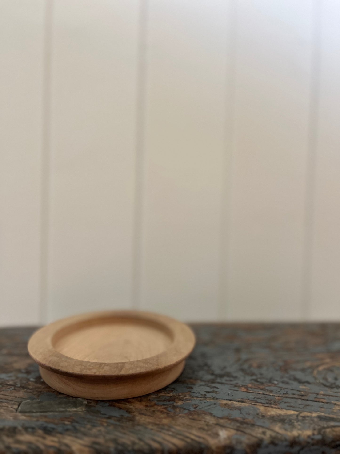 Wooden wine bottle coaster